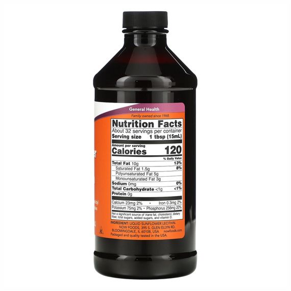 Sunflower Liquid Lecithin - 16 fl oz | Зображення 1