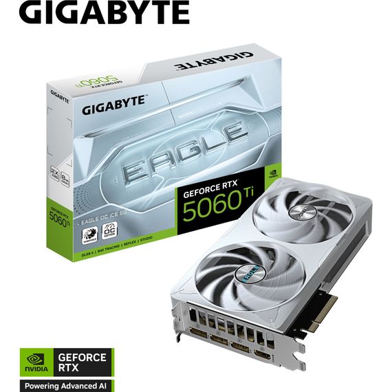 Видеокарта GIGABYTE GeForce RTX5060Ti 8Gb EAGLE OC ICE (GV-N506TEAGLEOC ICE-8GD) | Зображення 7