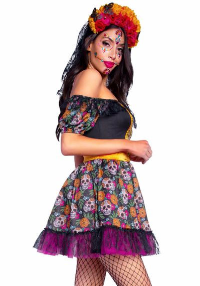 Костюм Катріни Leg Avenue Marigold Catrina Dress M | Зображення 4