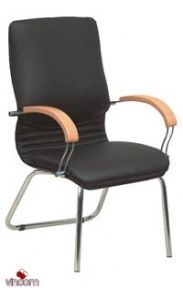 Кресло Новый Стиль NOVA wood CFA LB chrome (Экокожа)