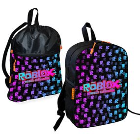 Школьный рюкзак детский Роблокс / Roblox + Сумка для обуви спортивной формы рюкзак-мешок мальчику (01818)