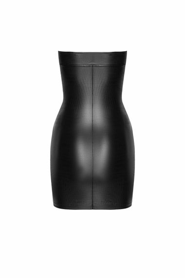 Плаття, F317 Noir Handmade крокодиля шкіра, мокрий ефект, чорне, розмір S | Зображення 4