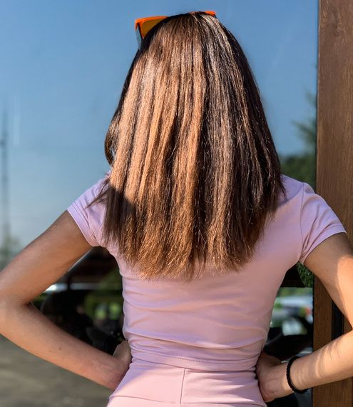 Топ базовий Кулирка, Брудна пудра , XS | Зображення 2