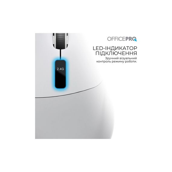 Мишка OfficePro M398G Wireless/Bluetooth Gray (M398G) | Зображення 7
