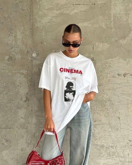 Футболка жіноча з принтом повсякденна XL Білий