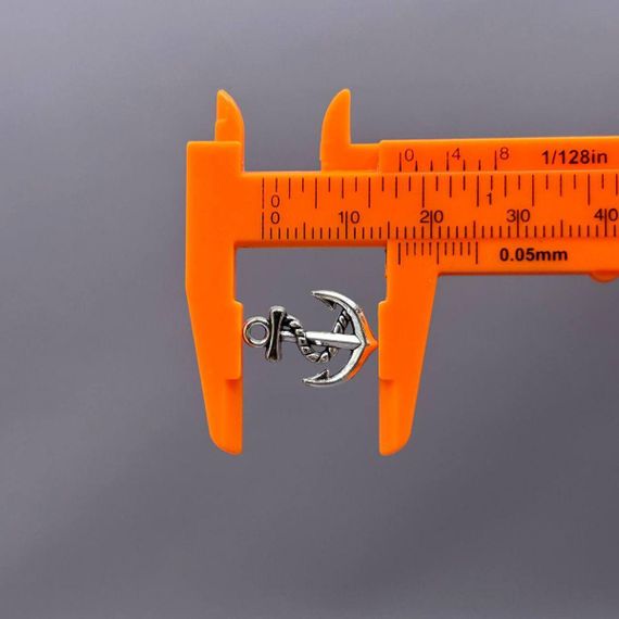 Підвіска металева  «Якір» 11х16 мм, колір Сталь | Зображення 1