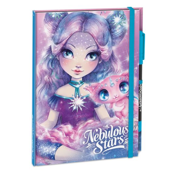 Блокнот черные листы Делюкс Небулия Nebulous Stars 11583-1 с ручкой