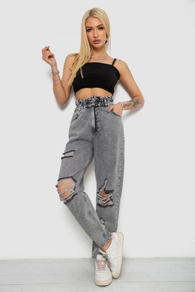 Джинси жіночі Mom-fit, колір сірий, 244R1573S20-LZ | Зображення 1