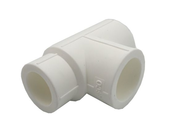 Трійник редукційний PPR Ø25x25x20 білий колір ASCO® 32/240шт | Зображення 1