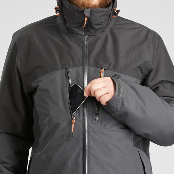 Чоловіча куртка Travel 500 3-в-1 - Чорна - 3XL | Зображення 9