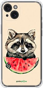 Чохол на iPhone 15 Plus Єнотик з кавуном "4605sp-3097-2448"