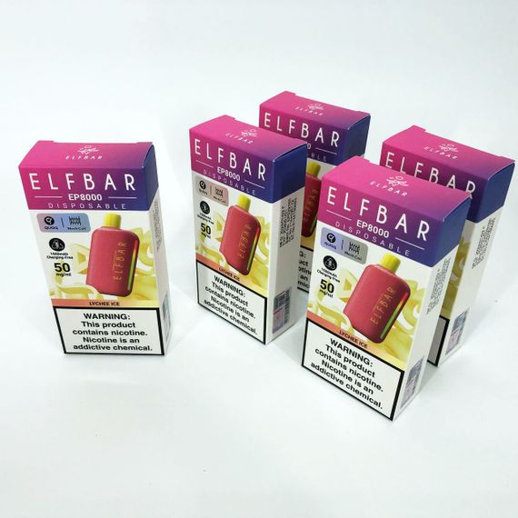 Elf Bar EP8000 смак Лічі (Lychee Ice) (ws52187-7) | Зображення 3