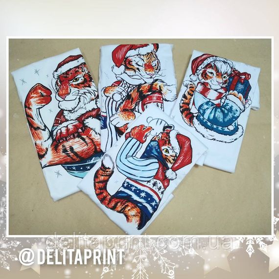 Футболки новорічні Фемілі Лук "Круті НГ Тигри" Family Look для всієї родини | Зображення 7