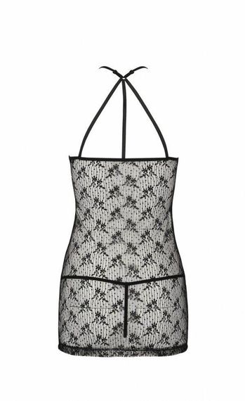 Полупрозрачная Сорочка Passion AZALIA CHEMISE L/XL, black Sex Aura | Зображення 3