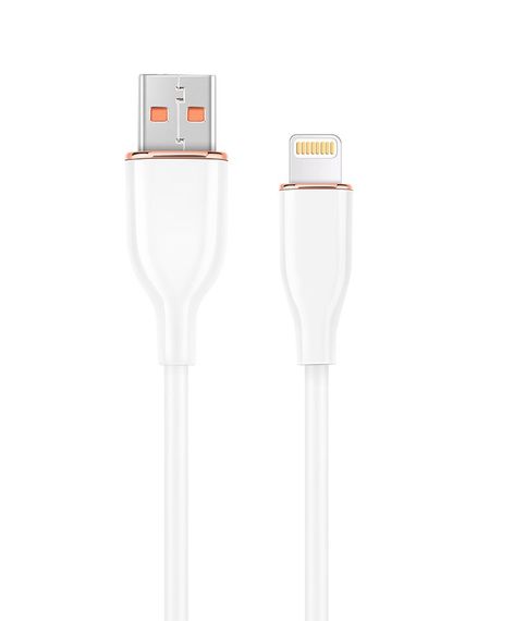 Кабель Cablexpert CC-USB2S-AM8PM-1.5M-W, USB 2.0 А-папа/Lightning, 1.5 м.