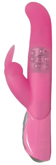 Вибратор с ротацией PEARLY BUNNY розовый Sex Aura | Зображення 1