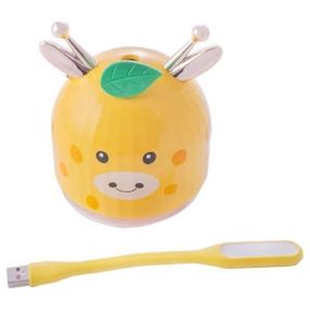 Увлажнитель воздуха мультяшный с фонариком Жираф желтый