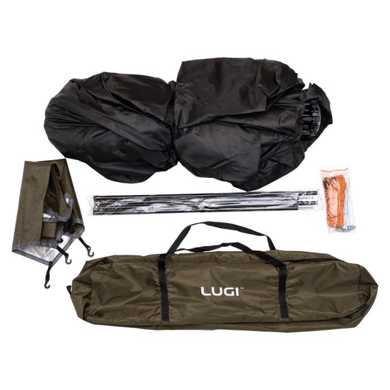 Палатка автоматическая 3 местная 240×210×130 (см) кемпинговая с тентом туристическая намет Camping Lugi LU-020 | Зображення 8