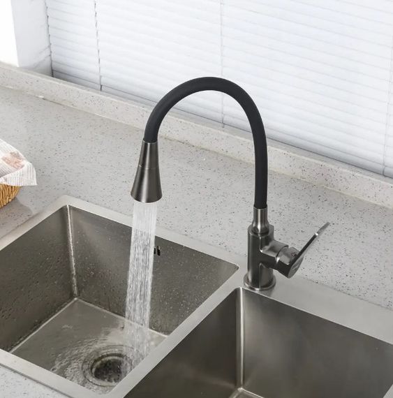 Змішувач для кухні Frap з гнучким виливом F4462-9 | Зображення 2