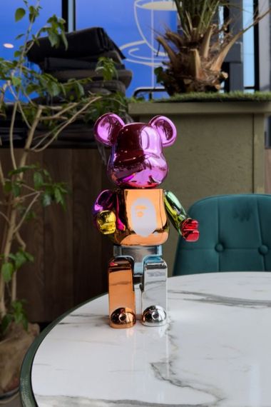 Bearbrick дизайнерська статуетка ведмідь Беарбрік 28 см mb030 різнокольоровий | Зображення 2