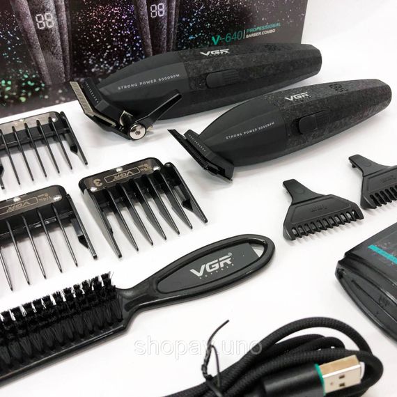 Машинка для стрижки с дополнительными насадками VGR V-640, Электрическая машинка для стрижки бытовая VD-27 | Зображення 8
