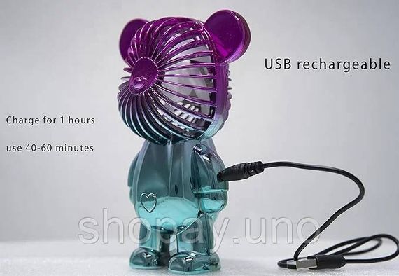 Портативный мини-вентилятор Simple Style Fan • Ручной USB-вентилятор Simple Style Fan для дома, офиса, прогулок и поездок | Зображення 1
