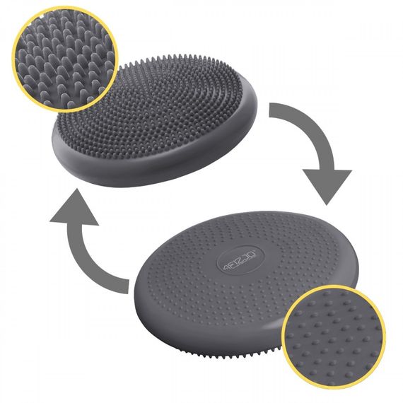 Балансувальна подушка-диск 4FIZJO PRO+ 33 см (сенсомоторна) масажна Grey 4FJ0314 (P-5907739314475) | Зображення 1