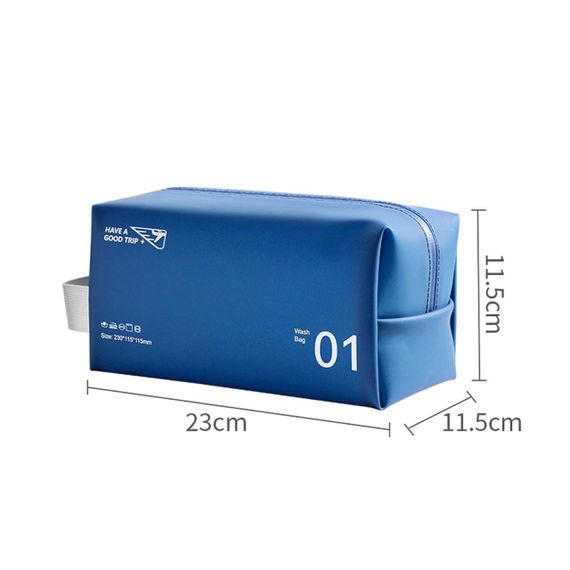 Косметичка для спорта и путешествий 23×11,5×11,5 см синяя LoveYouHome | Зображення 2