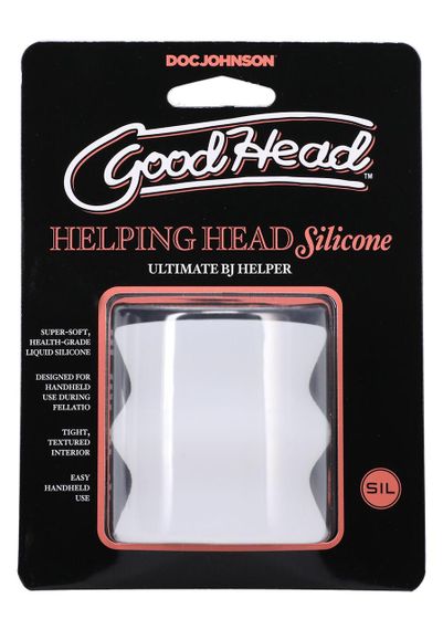 Мастурбатор Doc Johnson GoodHead - Helping Head Silicone Sex Aura | Зображення 3