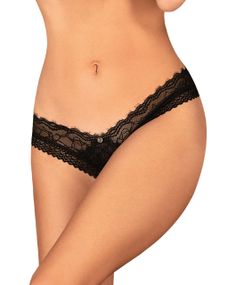 Трусики Obsessive Medilla crotchless thong XS/S sexstyle
