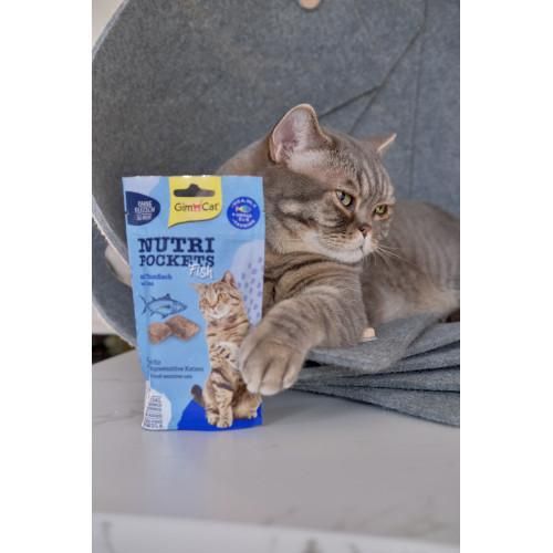 Лакомство для кошек GimCat Nutri Pockets Fish Тунец 60 г | Зображення 7