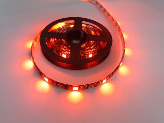 Лента светодиодная RGB 5050 2м с пультом для подсветки телевизора, монитора, мебели от USB | Зображення 7