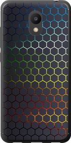 Чехол на Meizu M6 Переливающиеся соты "498u-1349-17620"