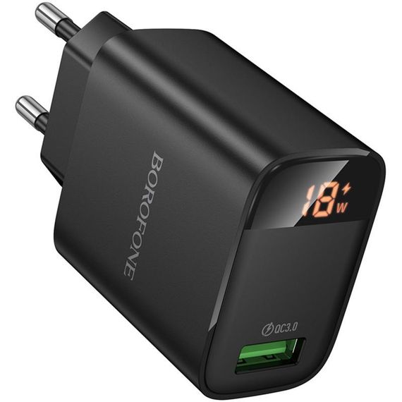 СЗУ Borofone BA95A Ilustre QC3.0 (1USB-A) Black | Зображення 4