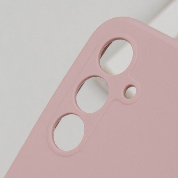 Чехол Silicone Cover Lakshmi Full Camera (AAA) для Samsung Galaxy S24 FE Розовый / Pink Sand | Зображення 5