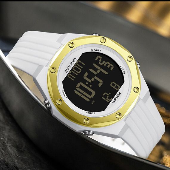 Чоловічий годинник Sanda 6093 White-Gold | Зображення 3