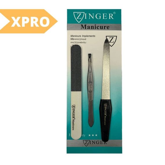 Манікюрний набір XPRO Zinger Z-5 ТІЛЬКИ ПАКУВКОЮ 12 штук (600) (GR- 253_248) | Зображення 1