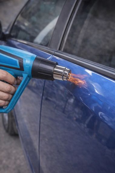 Фен промисловий Hot Air Gun 1600W 4 насадки X512 • Технічний будівельний фен для паяння, зняття фарби, нагріву і термоусадки з насадками | Зображення 1