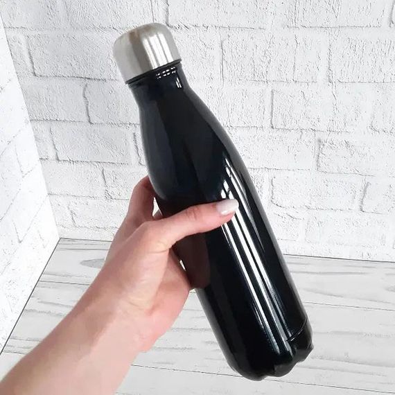 Туристичний термос пляшка UNIQUE UN-1022 500мл для чаю кави води холодних та гарячих напоїв із нержавіючої сталі. JS-153 Колір: | Зображення 2