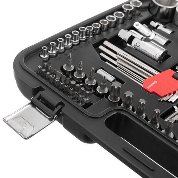 Набір інструментів 1/2", 3/8", 1/4", STORM, 126 од., Cr-V INTERTOOL ET-8126 | Зображення 4