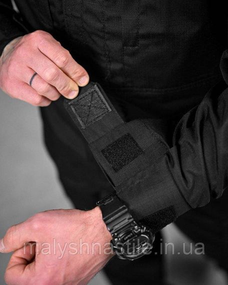 Тактический костюм уставной ENDER черный полиция  ДЛ6225 | Зображення 4