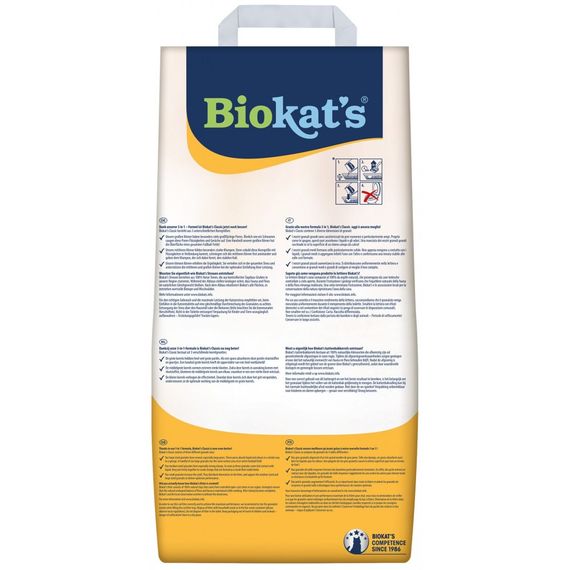Наповнювач Biokats для котячого туалету Classic 3in1 бентонітовий 0,1–5 мм 18 л | Зображення 3