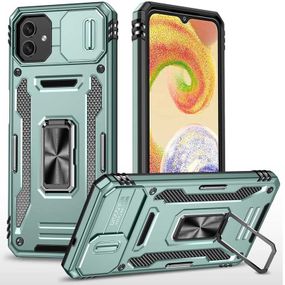 Ударостійкий чохол Camshield Army Ring для Samsung Galaxy A06 Зелений / Light Green