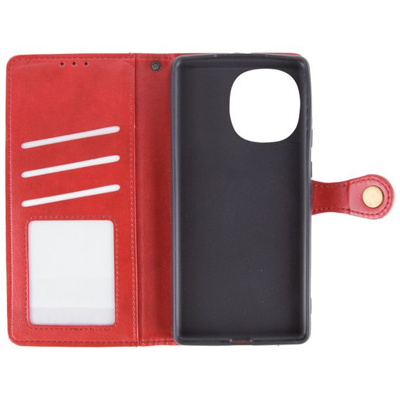 Шкіряний чохол-книжка GETMAN Gallant (PU) для TECNO Spark Go 1 (KL4) Червоний | Зображення 5