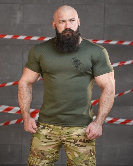 Тактична терморегулююча футболка SABUR hell олива ВТ6580 | Зображення 1