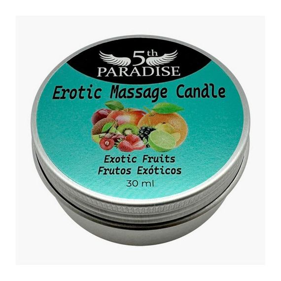 Арома свічка Erotic Massage Candle Sparkling Exotic Fruits 30ml Sex Aura | Зображення 1