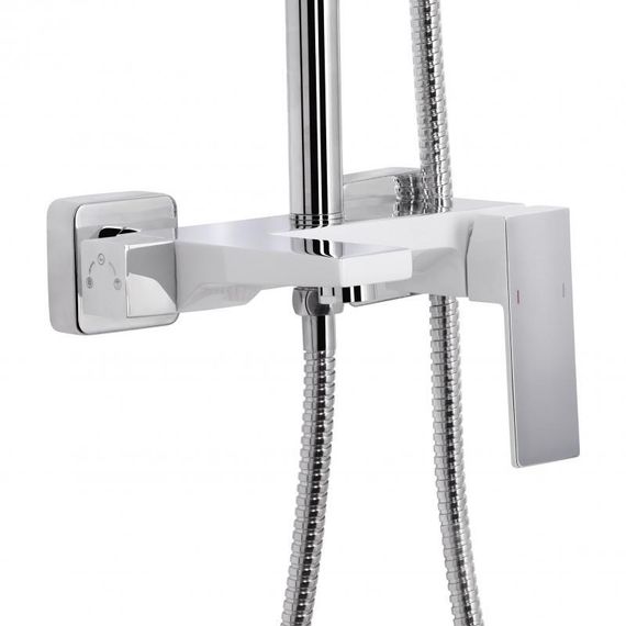 Душова система універсальна Qtap Gemini на три споживача (з виливом) QTGEM111CRW45687 Chrome/White | Зображення 2