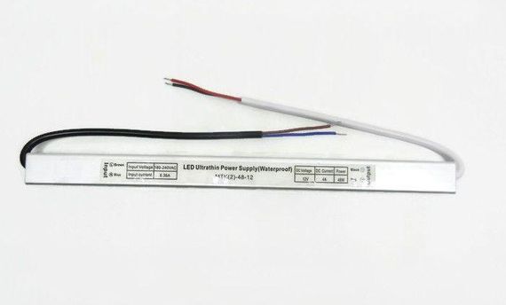 Блок живлення MTK-60-12 12В 5А 60Вт ULTRA-SLIM (300×20×22 мм)