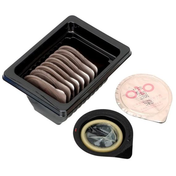 Презервативы Olo BLUE Budda 10шт ультратонкие, гиалуроновая пролонгирующая смазка Sex Aura | Зображення 3