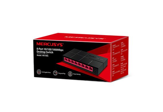Коммутатор MERCUSYS MS108G 8xGE неуправляемый (MS108G) | Зображення 2